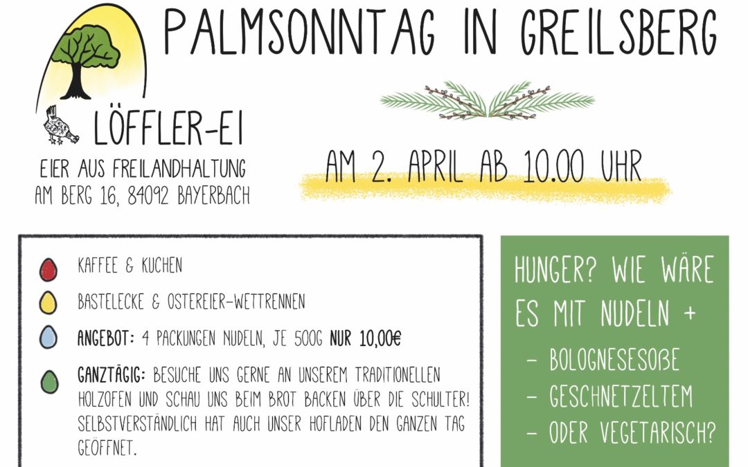 Palmsonntag auf dem Hühnerhof
