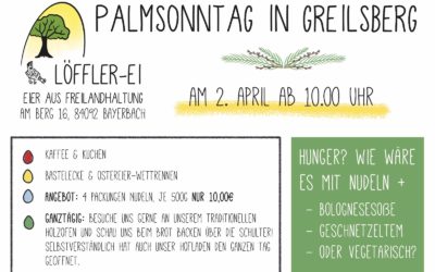 Palmsonntag auf dem Hühnerhof