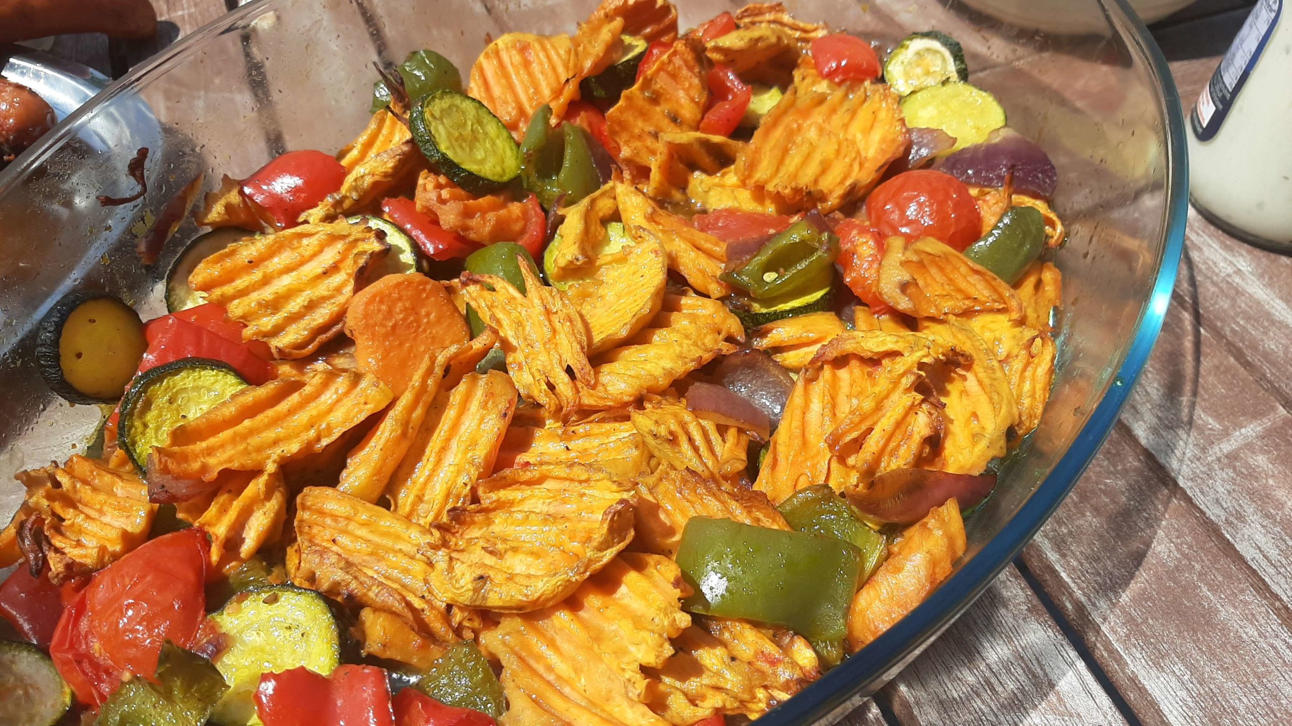 Grillgemüse und Kartoffeln - Löffler-Ei